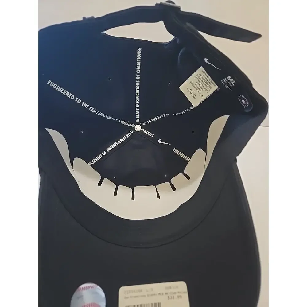 Nike San Francisco Giants Hat Adjustable Club Cap Series Black Color Relaxed Fit - Picture 6 of 11